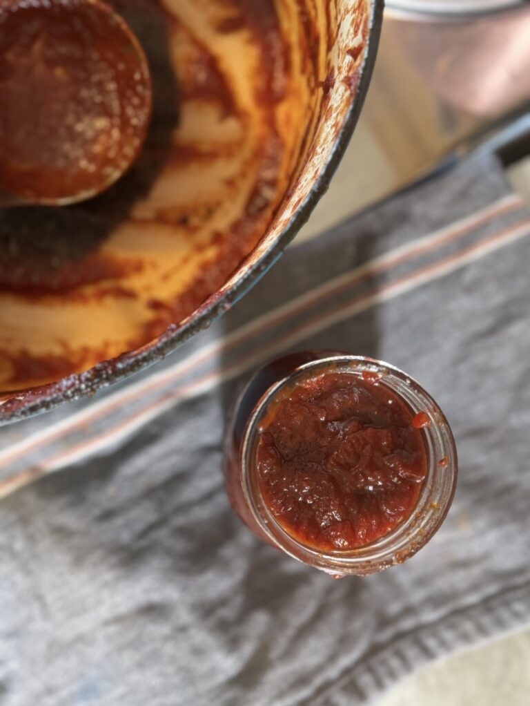 Homemade Ketchup with simple ingredients