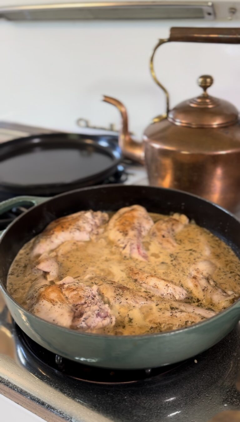 rabbit in mustard sauce